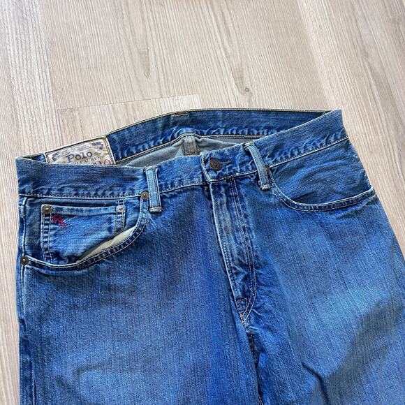 Men's Polo Ralph Lauren Authentic Dungarees Medium Wash Denim Jeans Sz 32 x 30 - Picture 5 of 6